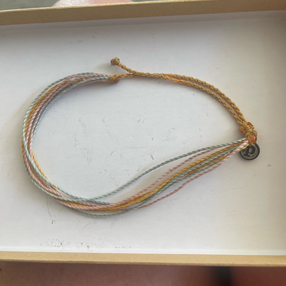 Pura Vida Pastel Multi-Strand Necklace - Pink, Yellow, Green, Blue